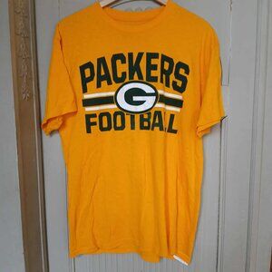 5/$25 NFL Team Apparel PACKERS FOOTBALL T-Shirt Size L